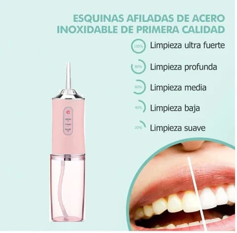 Combo dental Irrigador bucal + regalo Blanqueador dental hismile v34