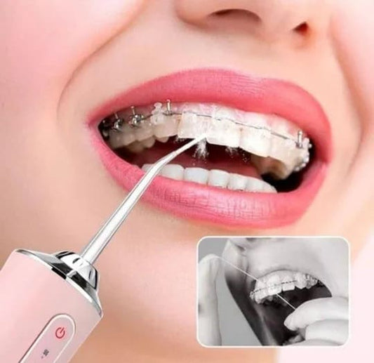 Combo dental Irrigador bucal + regalo Blanqueador dental hismile v34